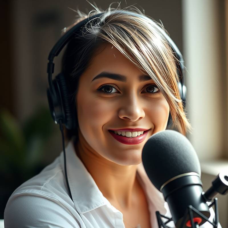 Retrato do instrutor de podcasting, Ana Carolina Silva